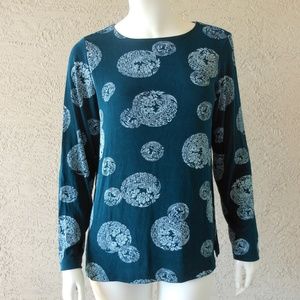 CITIKNITS Peacock Print Tunic NWOT